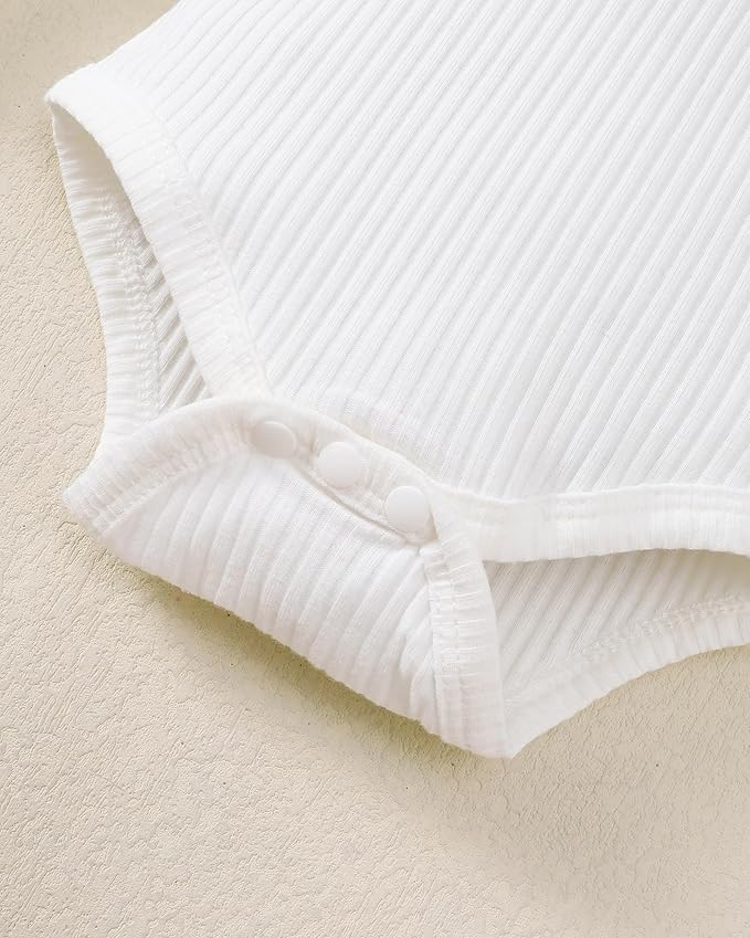 Renotemy Newborn Baby Girl Clothes Outfits Infant Romper Ruffle Floral Pants Cute Toddler Baby Girl Clothes Set