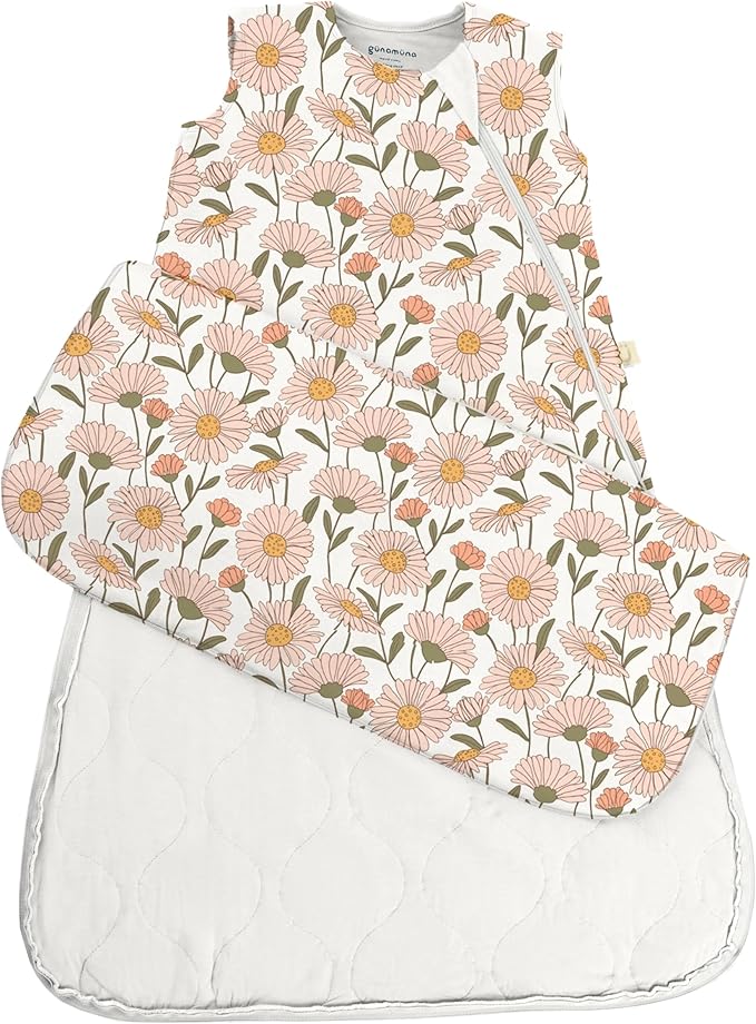 GUNAMUNA günamüna Unisex Baby, Toddler Wearable Blanket, Sleeping Bag Bamboo Rayon, Sleep Sack with Diaper Zipper, 1.0 TOG