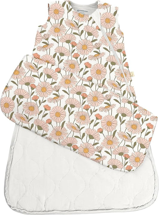 GUNAMUNA günamüna Unisex Baby, Toddler Wearable Blanket, Sleeping Bag Bamboo Rayon, Sleep Sack with Diaper Zipper, 1.0 TOG