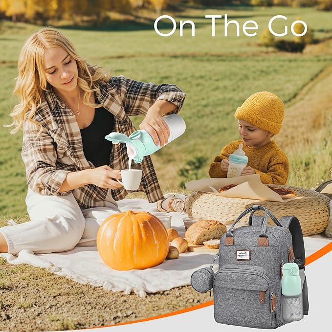 Portable Bottle Warmer for Travel, Dual Heating Modes for Breastmilk & Water, Portable Bottle Milk Warmer with Fast Heating & Long Battery Life, 10 Ounces Large Capacity (Green)