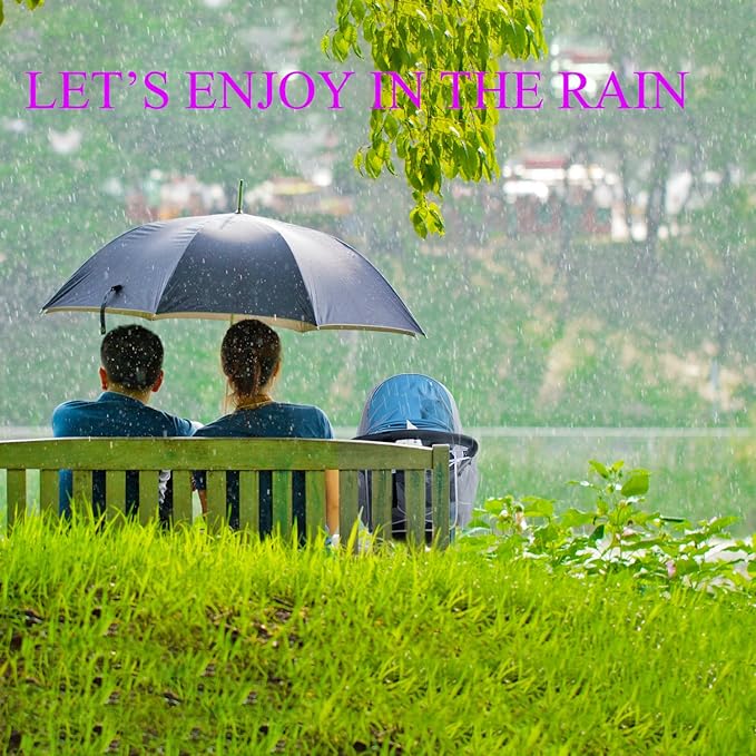 Baby Stroller Rain Cover Umbrella Weather Shield Accessories Universal Size Protect from Rain Wind Snow Dust Water Proof Ventilate Clear Food Grade Materia EVA Plastic Zipper Black (Small)