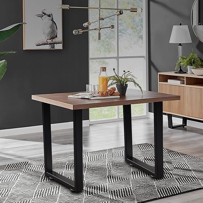 24 Inch Metal Coffee Table Legs Desk Legs for Furniture, Nightstand, End Table, Side Table, Desk, Black, Set of 2