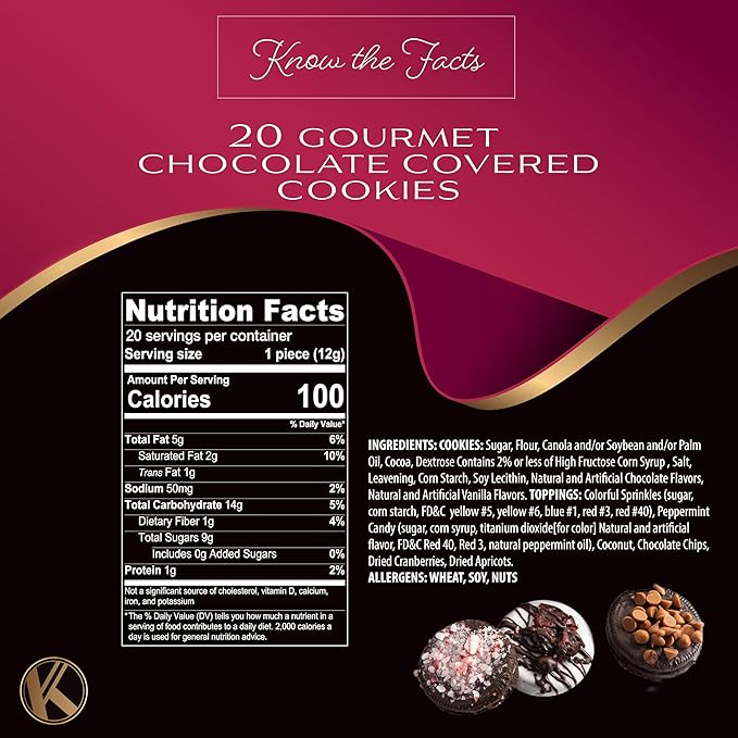 KREMERY Creamy Chocolate Cravings - Chocolate Covered Sandwich Cookies & Cream Gift Basket, in Elegant Gift Box (20 Cookies, Assorted Sweet Toppings) Food Assortments USA Made