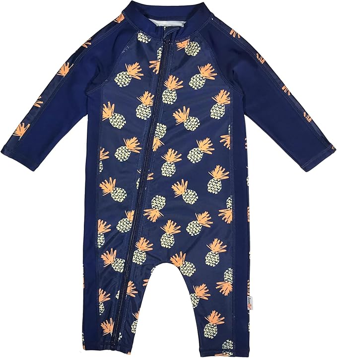 SwimZip Boys' Long-Sleeve UPF 50+ Swimsuit for Baby, Toddler, & Little Boys
