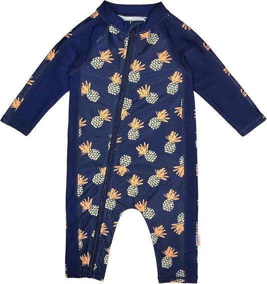 SwimZip Boys' Long-Sleeve UPF 50+ Swimsuit for Baby, Toddler, & Little Boys