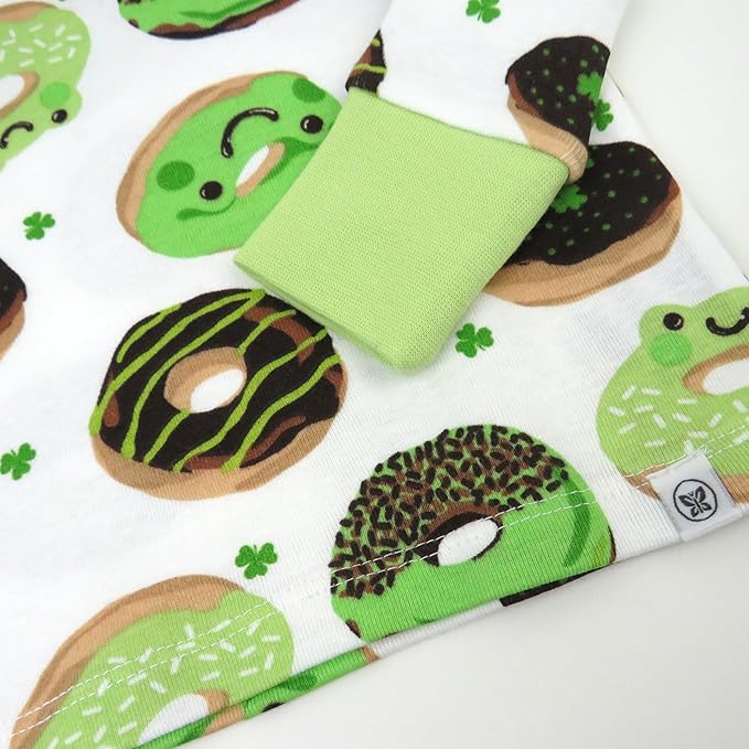 HonestBaby unisex-baby Celebration 2-piece Pajamas Sleepwear Pjs 100% Organic Cotton for Baby, Toddler, Kids