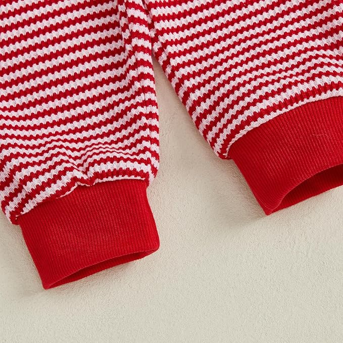 CIYCUIT Toddler Baby Boy Outfits Striped Sweatshirt Pants Clothes Set