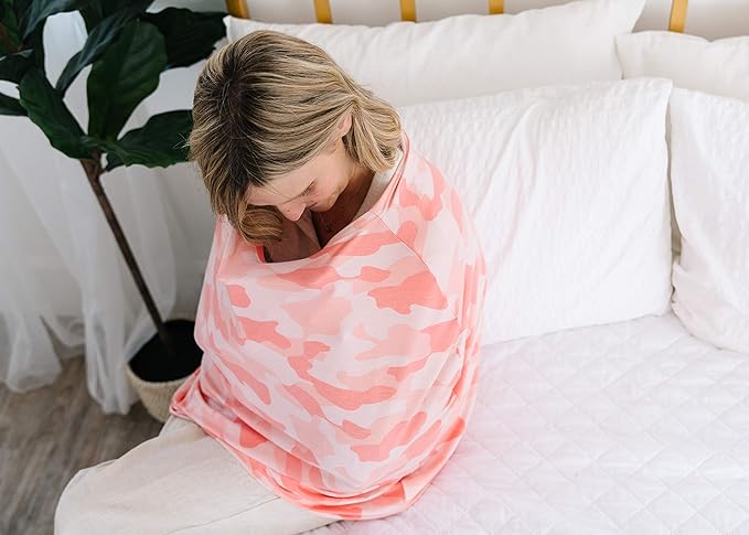 Remi Copper Pearl Multi-Use Cover: Car Seat, Nursing, Stroller - Stretchy Fabric, All-Season, Stylish Designs, Easy Access