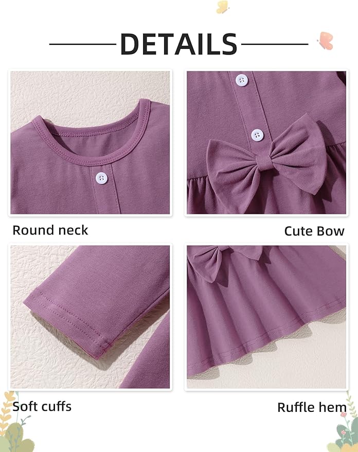 oklady Toddler Baby Girl Clothes Solid Color Ruffle Tops Floral Pants with Headband Fall Winter Cute Girl Outfits