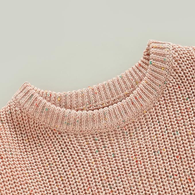 FYBITBO Baby Girl Boy Sweater Knit Oversized Pullover Sweatshirt Romper Onesie Warm Fall Winter Clothes Outfit Newborn