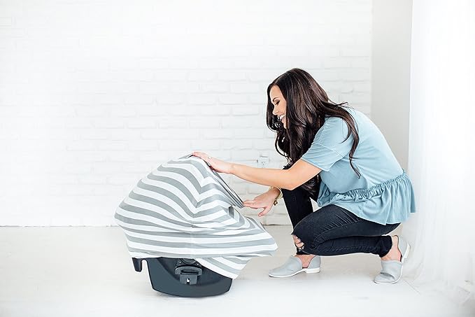 Harbor Multi-Use Cover: Car Seat, Nursing, Stroller - Stretchy Fabric, All-Season, Stylish Designs, Easy Access