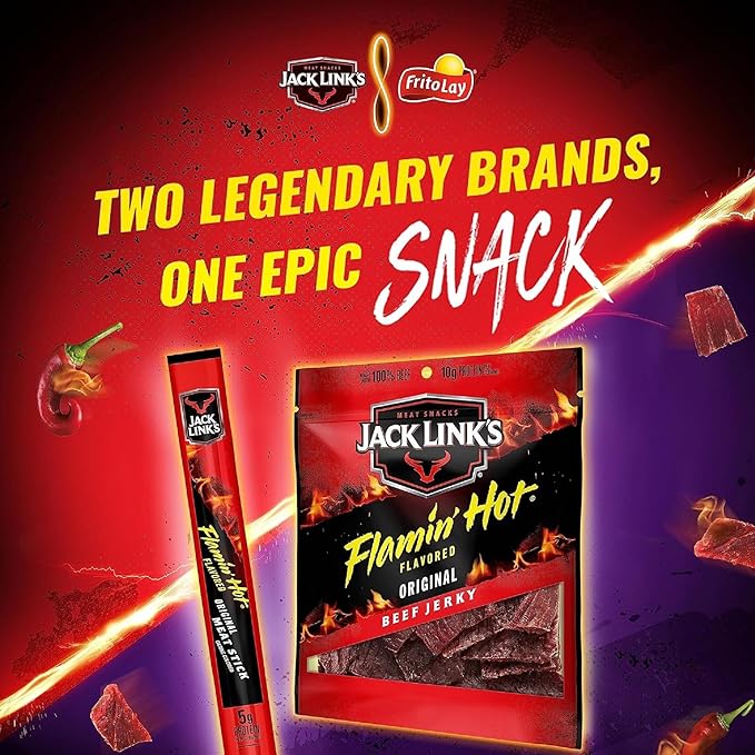 Frito Lay Jack Link's Meat Stick Flamin' Hot (Pack of 20)