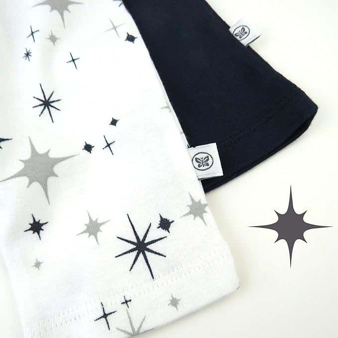 HonestBaby Unisex-Baby Multipack Harem Pants Roomy Fit Pull on Bottoms 100% Organic Cotton for Baby Boys, Girls