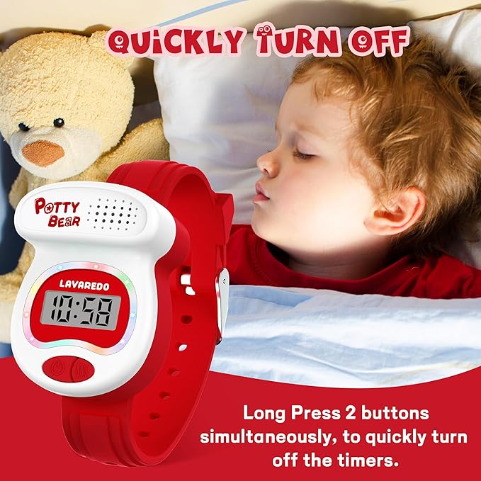 Kids Watch Potty Training Watches for Boys and Girls, Potty Timer Toilet Shape and LED Colorful Lights, Music Reminds Kids It's Time to Go to The Bathroom, Fun Gift for Moms and Toddlers