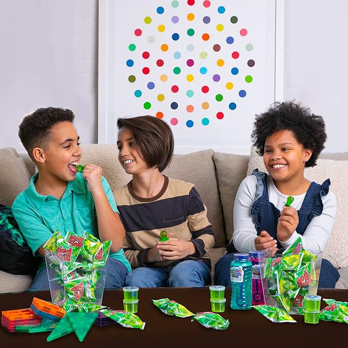 Ring Pop Individually Wrapped Green Watermelon 30 Count Bulk Lollipop Pack – Watermelon Flavored Lollipop Suckers - Fun Candy Bulk For Party Favors, Color-themed parties, & Bachelorette Parties