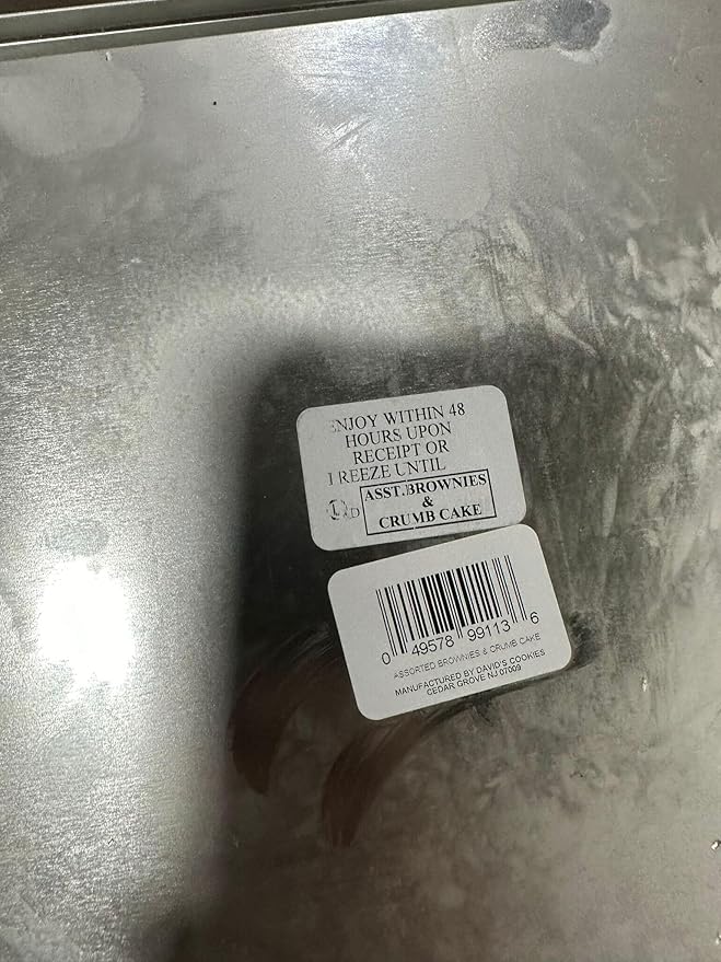 David's Cookies Assorted Brownies & Crumb Cake Gift Tin 3Lbs - Delicious, Fresh Baked Snacks, Gourmet Chocolate Fudge Slices, Brownies Gift Basket - Ideal Gift for Superbowl & Other Special Occasions