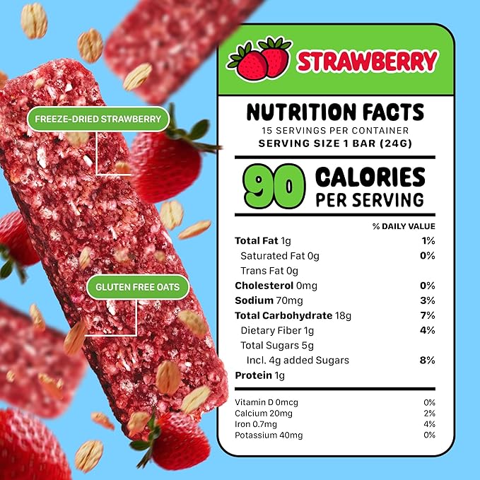 Snakkidz Organic Chewy Granola Bar, Allergen Free, Made with Avocado Oil, Low Sugar (45 Bars, Variety)