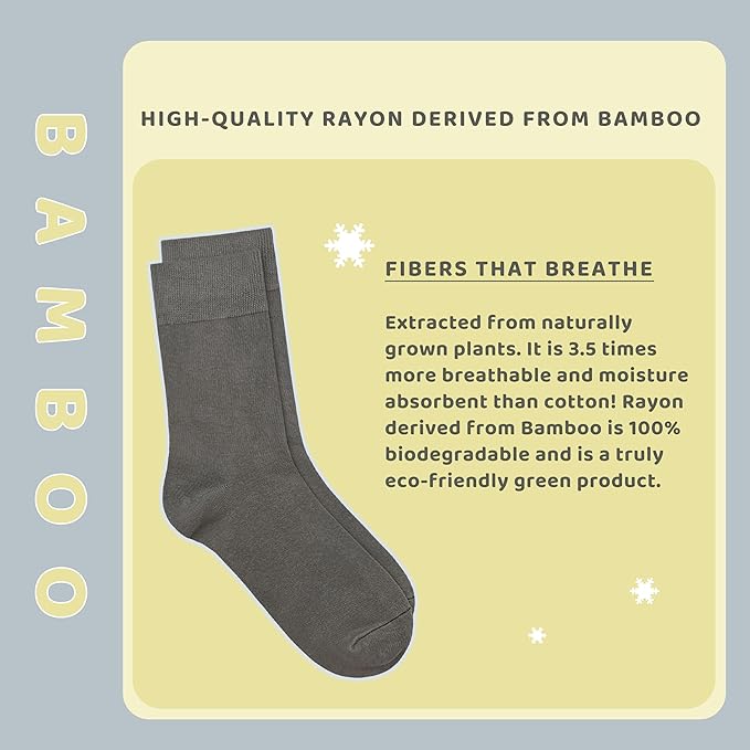 Kids Thin Rayon Bamboo School Crew Socks Uniform Dress Boys/Girls Soft Youth Socks 6 Pairs