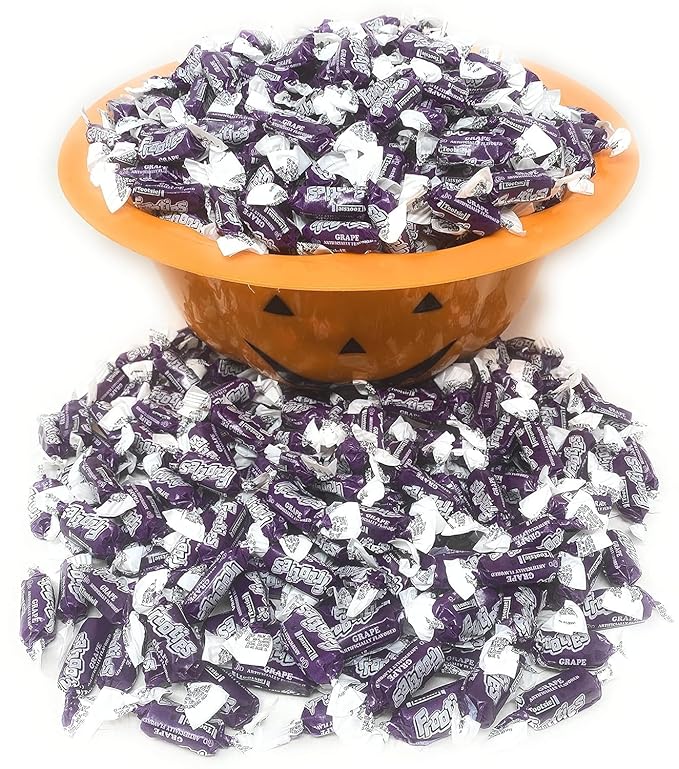 Grape Tootsie Roll Frooties Chewy Candy With Bold Juicy Grape Flavor 85+ Pieces Individually Wrapped In Resealable Assortit Bag, 1.5 Lb (24-Oz) Made In USA