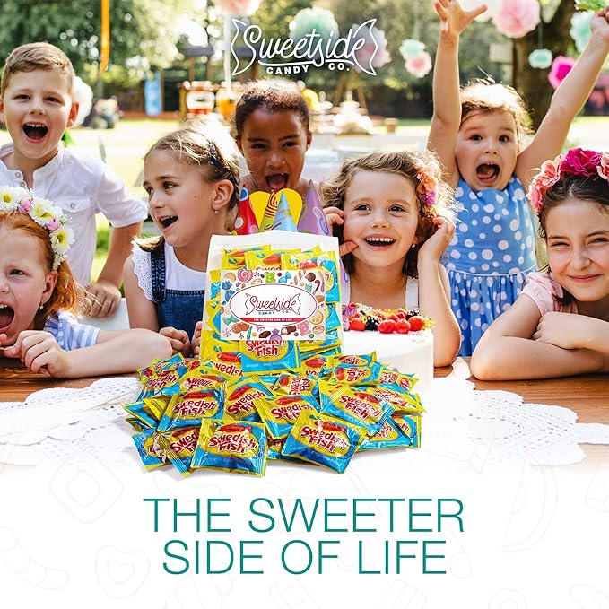 Candy in Bulk SwedishFish Soft & Chewy Fun Size Sharing Bag - Original Sweet & Chewy Red Fish Candy Individually Wrapped Treats, Movie Theater Candy, Office Desk and Reception, and Party Bags, 2lb