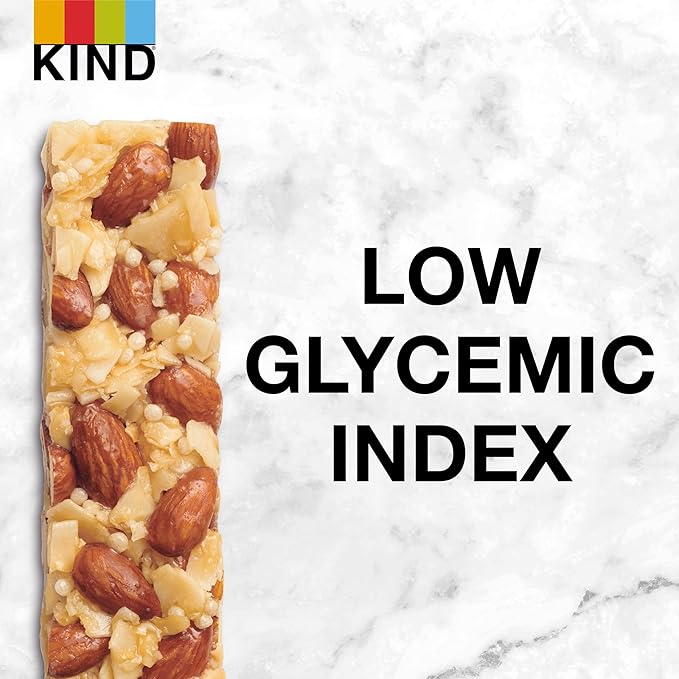 KIND Nut Bars, Almond & Coconut, Healthy Snack Bars, Gluten Free, Low Sodium, 3g Protein, 12 Count