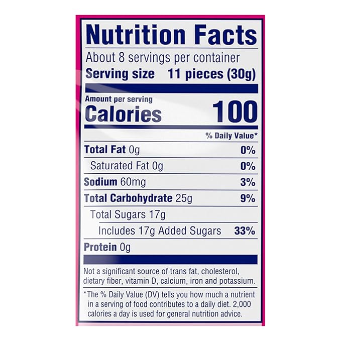 SweeTARTS Rope Bites Candy, Mixed Fruit, 8 Ounce Resealable Bag