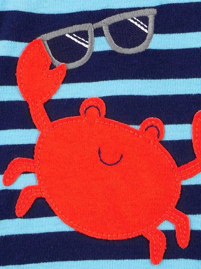 Simple Joys by Carter's Toddlers and Baby Boys' Snug-Fit Footed Cotton Pajamas, Pack of 3