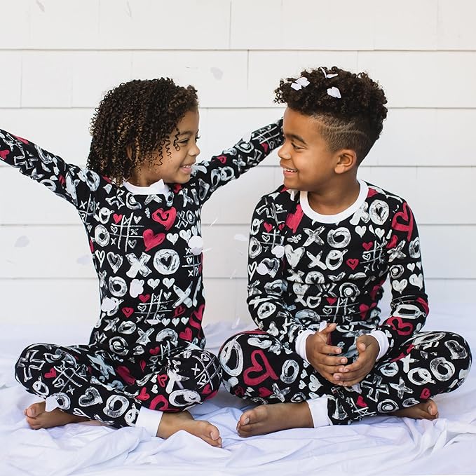 Burt's Bees Baby Boys' 2-Piece Long Sleeve Tee and Pants Organic Cotton Pajama Set