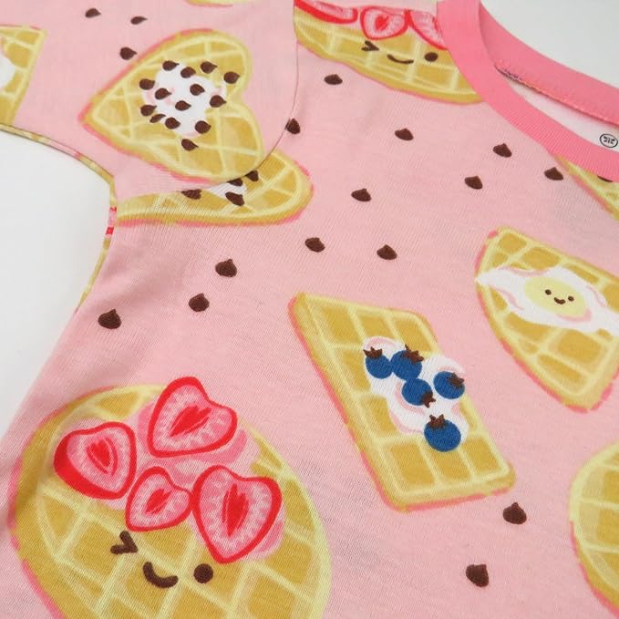 HonestBaby baby-girls 2-piece Pajamas Sleepwear Pjs 100% Organic Cotton for Baby, Toddler, Kids, Girl