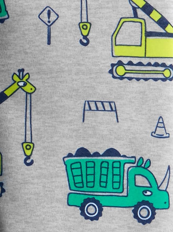 Simple Joys by Carter's Toddlers and Baby Boys' Loose-Fit Polyester Jersey Footed Pajamas, Pack of 3