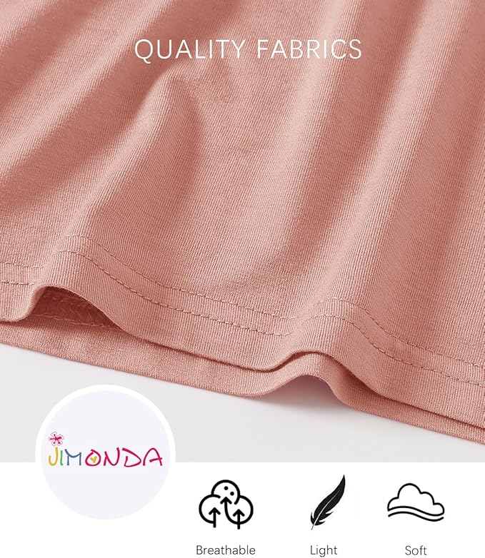 Jimonda Toddler Kids Girls Boys Pajamas Sets Soft Comfy Jammies Tencel Solid Raglan Sleepwear Pajamas Pjs 2pcs Set 18M-8Y