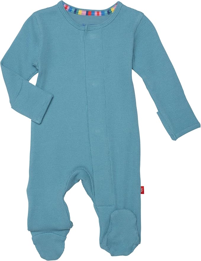 Magnetic Me Boys Modal Magnetic Baby Footie Pajamas | Silky Soft Modal Fabric | Baby Sleepers Available in Sizes PRE - 24M