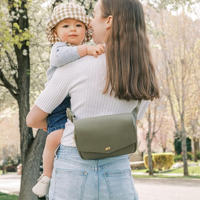 Freshly Picked Classic Park Pack, Fanny Packs for Women, Wear as a Waist Bag or Crossbody Fanny Pack, Mom Fanny Pack (Sage)