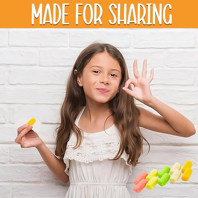 Fruit Chews Mix, Bulk 2 Lbs Individually Wrapped Candy, 8 Assorted Fruity Flavors Soft and Chewy Taffies, Peanut and Gluten Free, Colorful Candy for Parties, Appx 135 Pcs