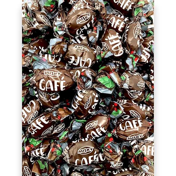 Coffee Flavor Filled Hard Candy-1.5 lbs Flavorful Coffee Filled Bon Bons for a Quick Burst of energy-Individually wrapped for Freshness-Approx 100 Pieces(24 oz)