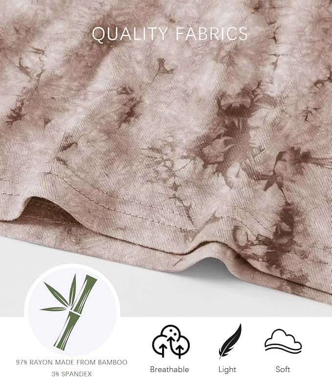 Jimonda Baby/Toddler Soft Sleepwear Short sleeve Kids Cool Pajama Outdoor 2-Piece Shirt&Shorts Casual sets Tie Dye PJ