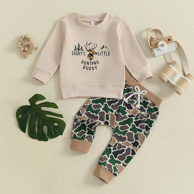 CIYCUIT Toddler Baby Boy Clothes Long Sleeve Sweatshirt Pants Set Fall Winter Outfits