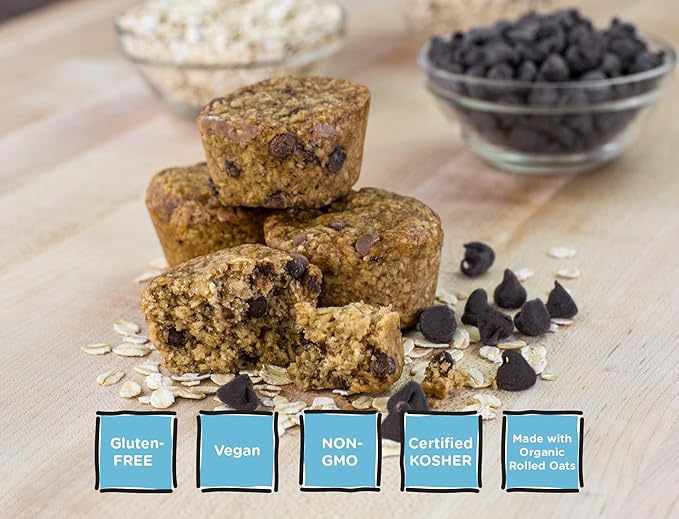 Bobo's Oat Bites, Original with Chocolate Chips, 1.3 oz Bites (30 Pack Box), Gluten Free Whole Grain Snack, Vegan On-The-Go