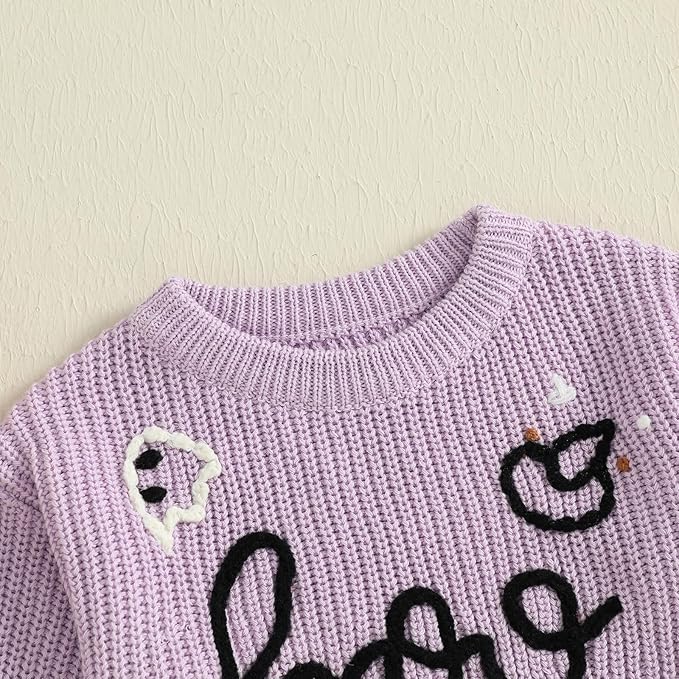 FYBITBO Baby Girl Boy Sweater Knit Oversized Pullover Sweatshirt Romper Onesie Warm Fall Winter Clothes Outfit Newborn