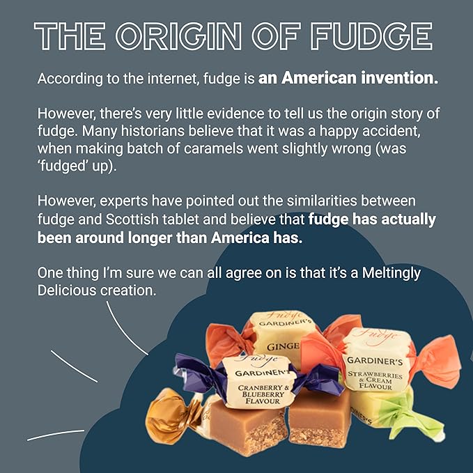 Gardiners of Scotland Handmade Fudge 250g Tin, Iconic Scotland Vanilla Fudge