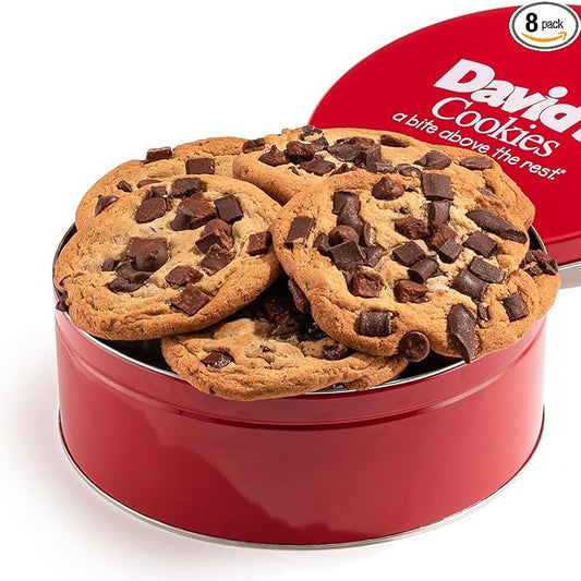 David's Cookies Fresh Baked Decadent Jumbo Cookies Triple Chocolate Chunk - Flavorful Gourmet Cookies - Ideal Food Gift for Corporate, Birthday, Fathers and Mothers Day, Get Well and Other Special