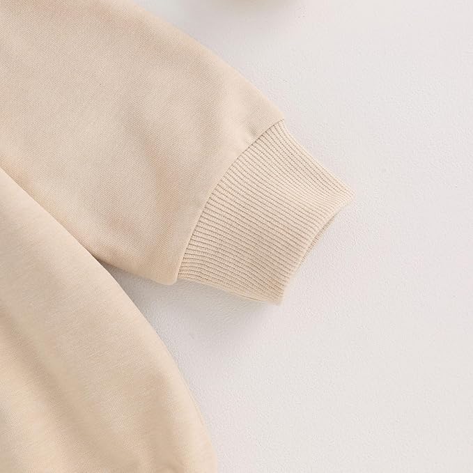 Infant Baby Girl Fall Outfit Sweatshirt Romper Letter Embroidery Jumpsuit Big Lil Sis Matching Newborn Winter Clothes