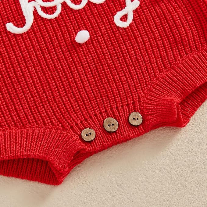 FYBITBO Baby Girl Boy Sweater Knit Oversized Pullover Sweatshirt Romper Onesie Warm Fall Winter Clothes Outfit Newborn