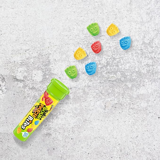SOUR PATCH KIDS Bites Soft & Chewy Candy, 12-1.8 oz Tubes