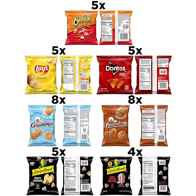 Frito Lay Ultimate Snacktime Mix with Grandma's and Classic Snacks, (Pack of 40) (Packaging May Vary)