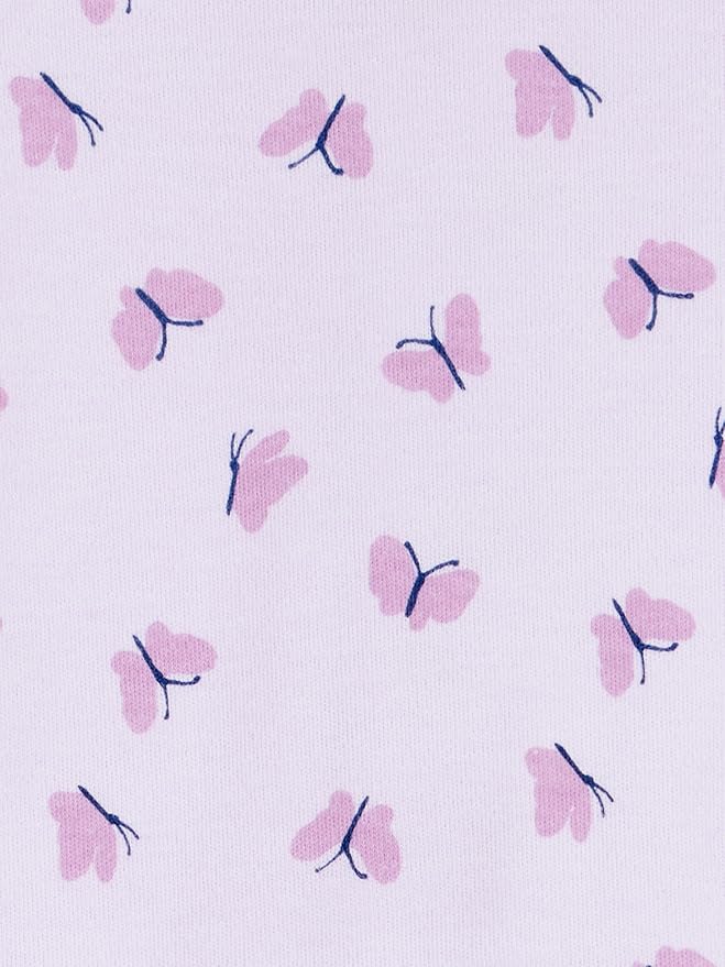 Simple Joys by Carter's Baby Girls' Cotton Footed Sleep and Play, Pack of 2