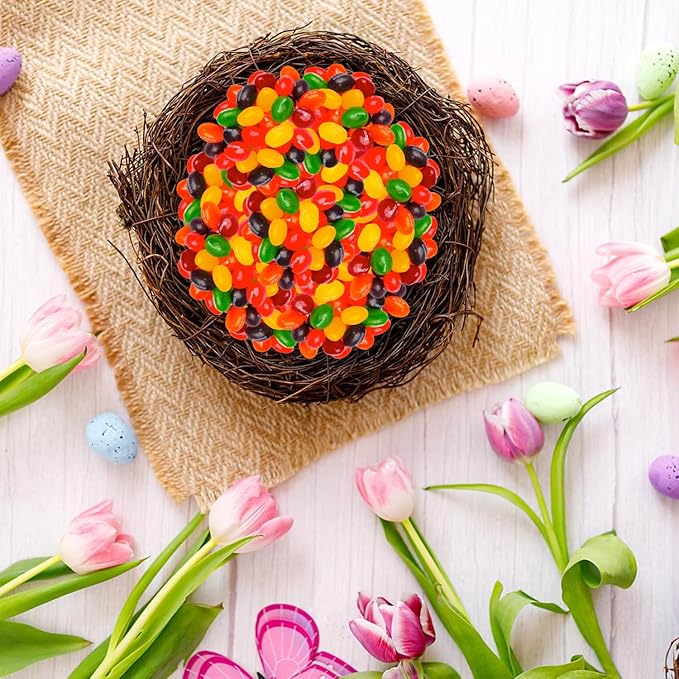 Bulk Jelly Bean Candy Large Bucket - Assorted Fruity Flavors, Soft, Chewy JellyBeans Bulk Resealable Jar for Easter Baskets, Candy Buffet, Egg Hunts, & Treats - JellyBeans