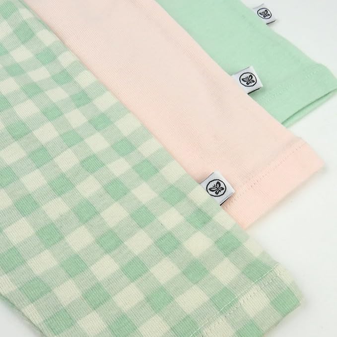 HonestBaby Unisex-Baby Multipack Harem Pants Roomy Fit Pull on Bottoms 100% Organic Cotton for Baby Boys, Girls