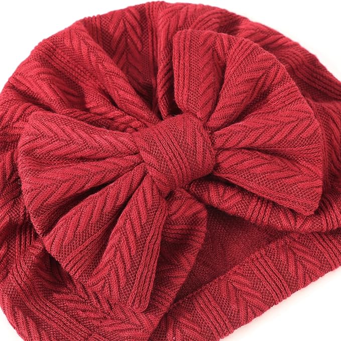 Newborn Receiving Blanket with Bow Hat Mittens Wooden Card Set Wheat-Pattern Newborns Toddler Baby Boy Girl Nursery Swaddle Wrap