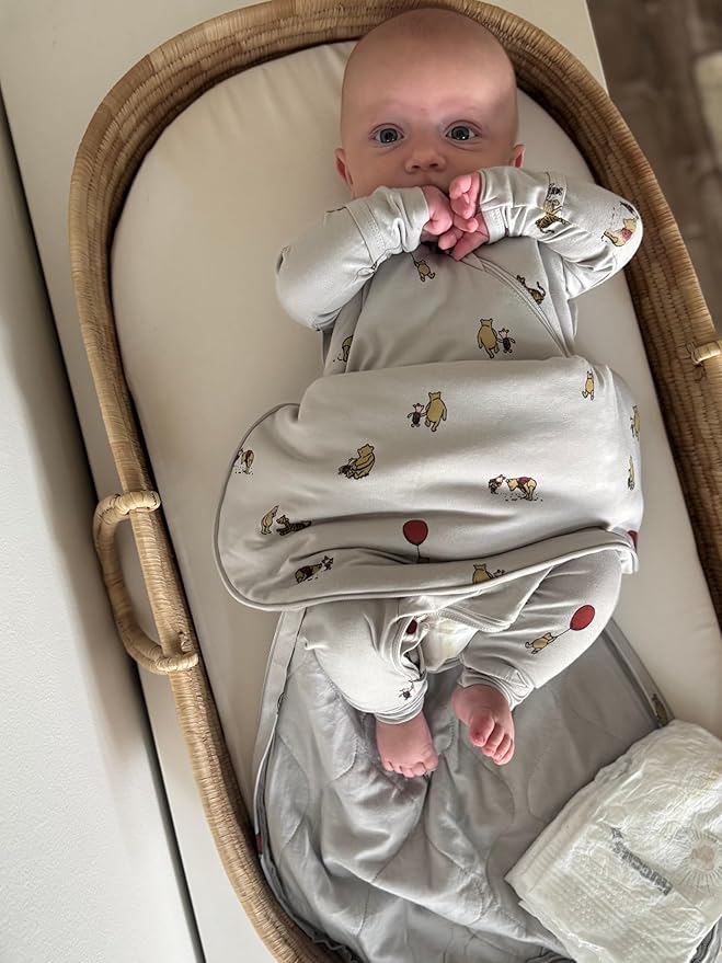 GUNAMUNA günamüna Unisex Baby, Toddler Wearable Blanket, Sleeping Bag Bamboo Rayon, Sleep Sack with Diaper Zipper, 1.0 TOG